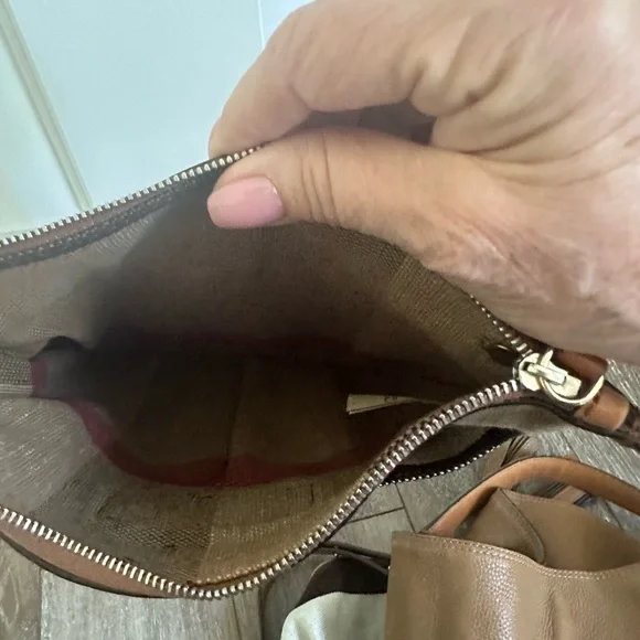 JUST REDUCED. Burberry canvas bag with inside pouch - Picture 11 of 13